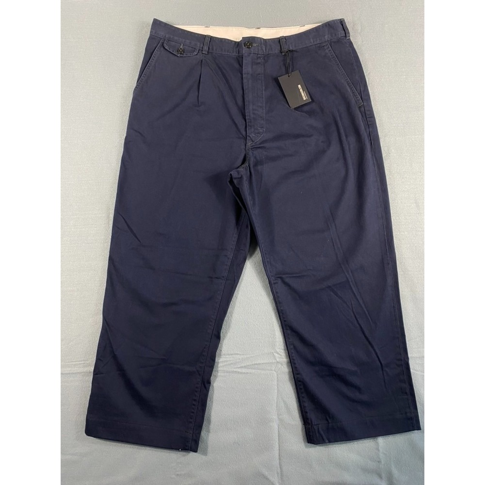 NWT Buck Mason Blue Shuttle Sateen Larsen Carry On Pants Men's Sz 36x24 Short